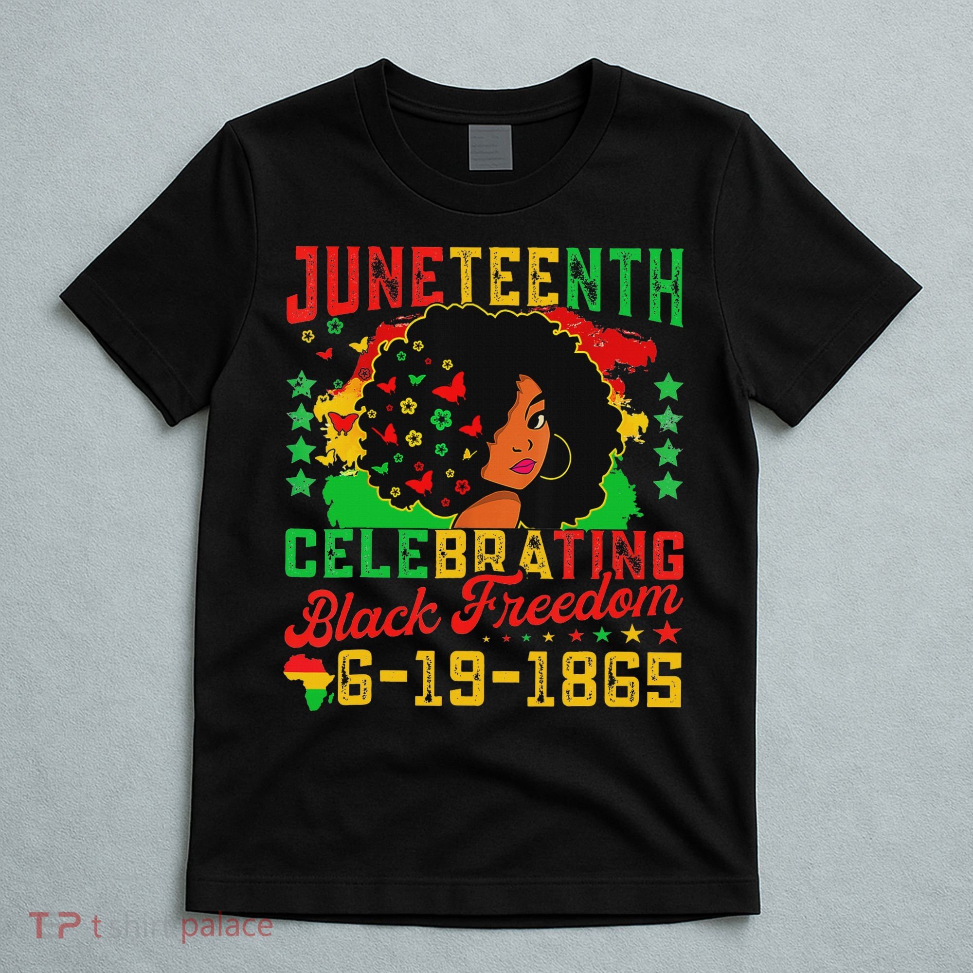 Junenth Flag Celebrating Black Freedom Junenth 1865 T-Shirt