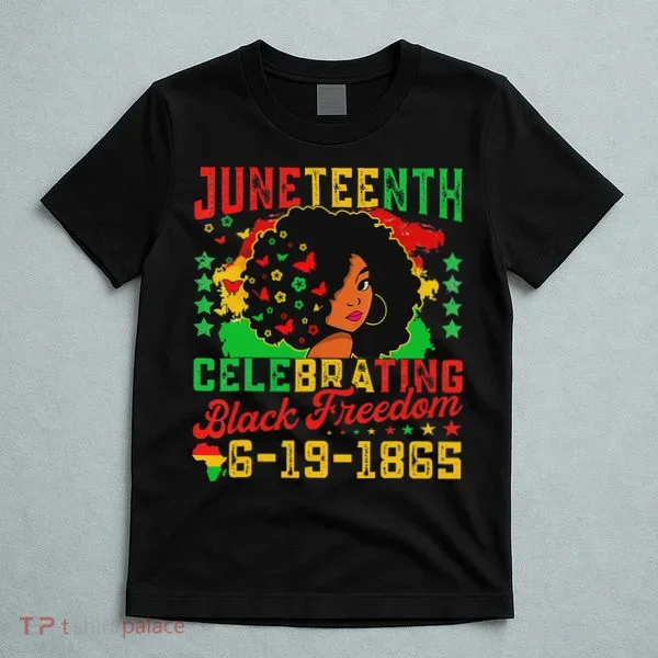 Junenth Flag Celebrating Black Freedom Junenth 1865 T-Shirt