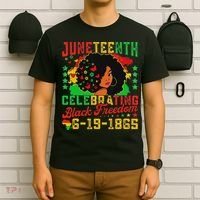 Junenth Flag Celebrating Black Freedom Junenth 1865 T-Shirt thumb 6