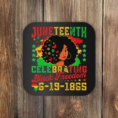Junenth Flag Celebrating Black Freedom Junenth 1865 Coaster