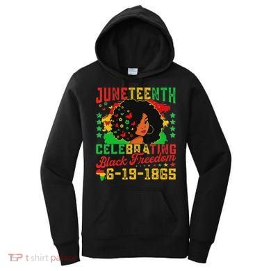 Junenth Flag Celebrating Black Freedom Junenth 1865 Women's Hoodie