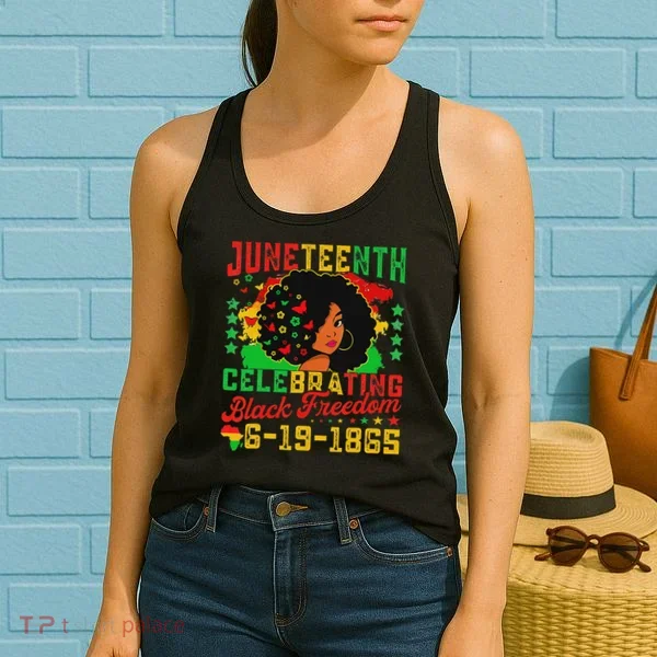 Junenth Flag Celebrating Black Freedom Junenth 1865 Women's Tank Top