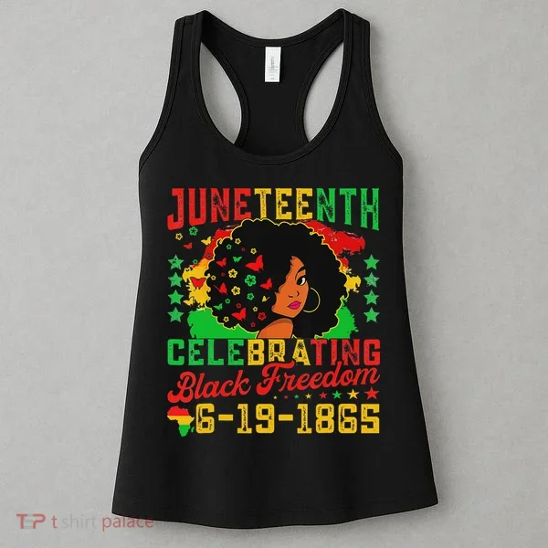 Junenth Flag Celebrating Black Freedom Junenth 1865 Women's Tank Top