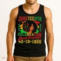 Junenth Flag Celebrating Black Freedom Junenth 1865 Tank Top thumb 3