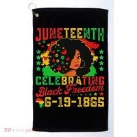 Junenth Flag Celebrating Black Freedom Junenth 1865 Golf Towel thumb 0
