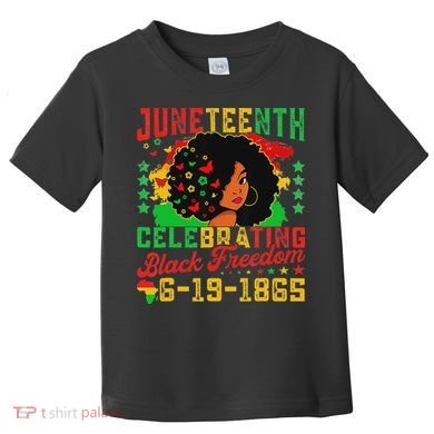Junenth Flag Celebrating Black Freedom Junenth 1865 Toddler T-Shirt