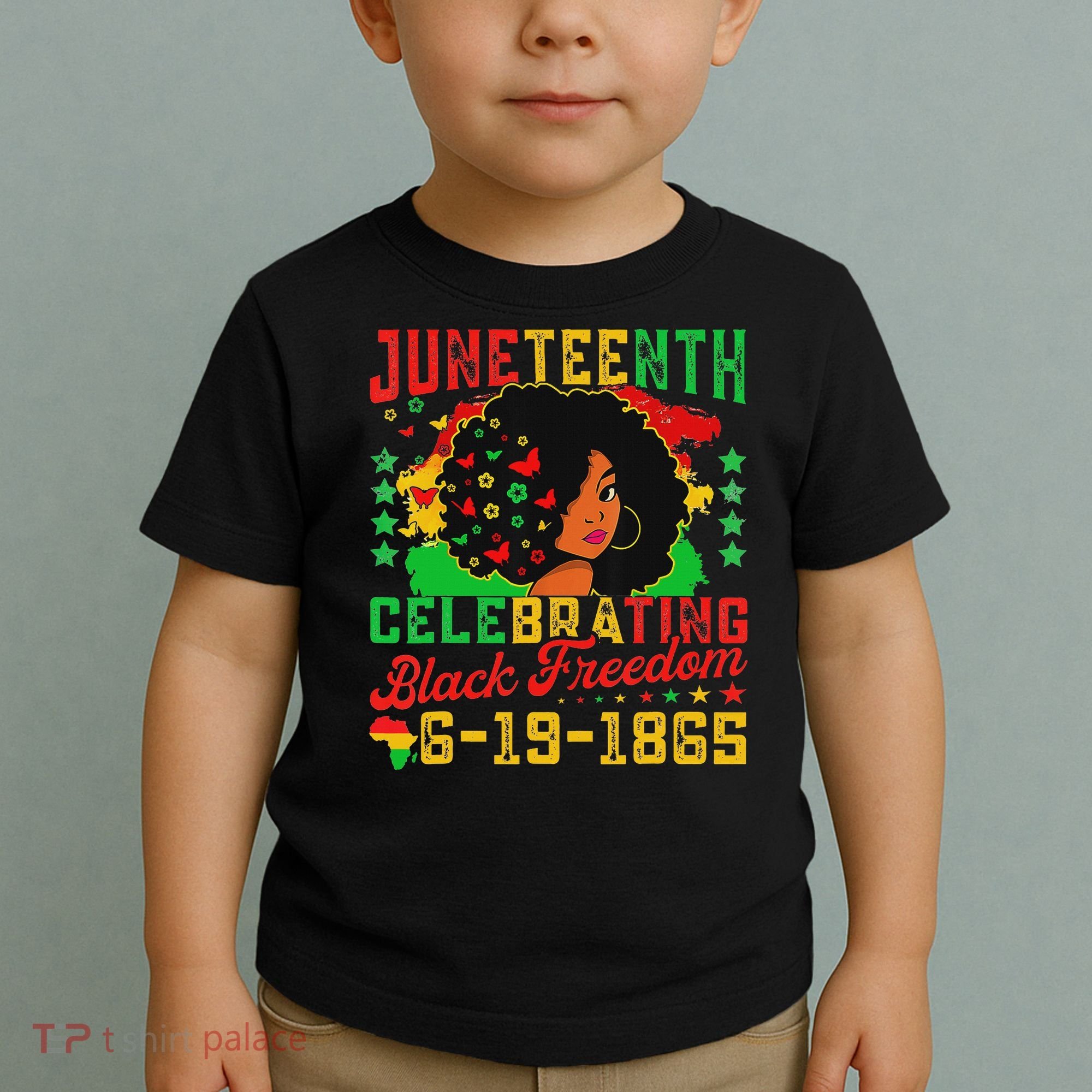 Junenth Flag Celebrating Black Freedom Junenth 1865 Toddler T-Shirt
