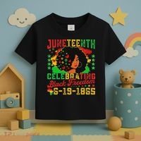 Junenth Flag Celebrating Black Freedom Junenth 1865 Toddler T-Shirt thumb 3