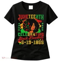 Junenth Flag Celebrating Black Freedom Junenth 1865 Women's T-Shirt thumb 0