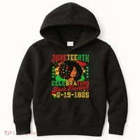 Junenth Flag Celebrating Black Freedom Junenth 1865 Kids Hoodie thumb 0