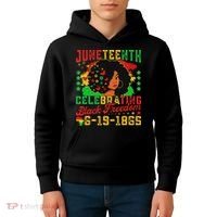 Junenth Flag Celebrating Black Freedom Junenth 1865 Kids Hoodie thumb 4