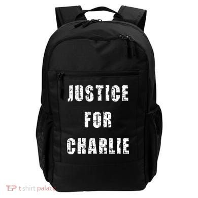 Justice For Charlie Kirk Backpack