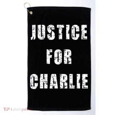 Justice For Charlie Kirk Golf Towel