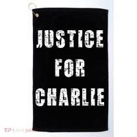 Justice For Charlie Kirk Golf Towel thumb 0