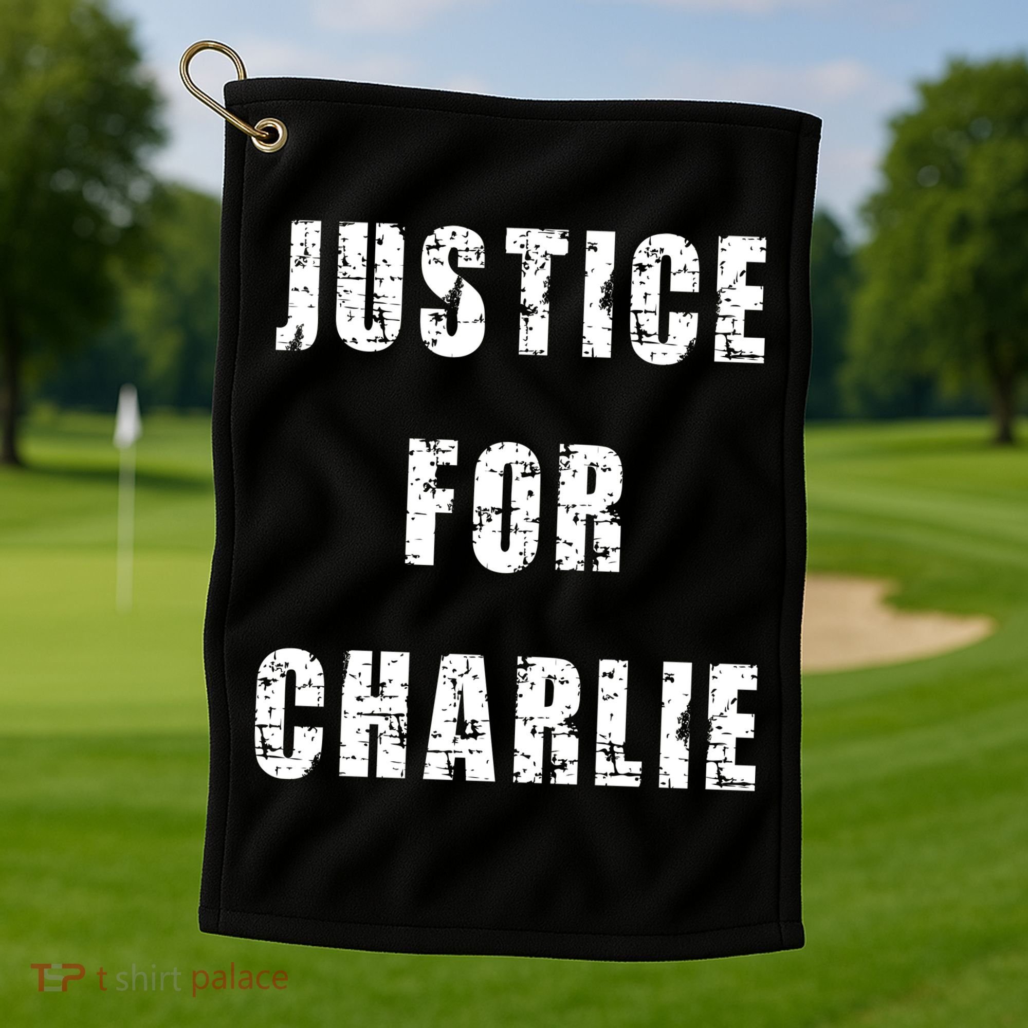 Justice For Charlie Kirk Golf Towel
