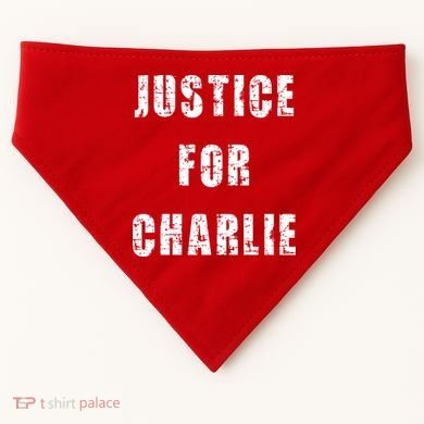 Justice For Charlie Kirk USA-Made Doggie Bandana