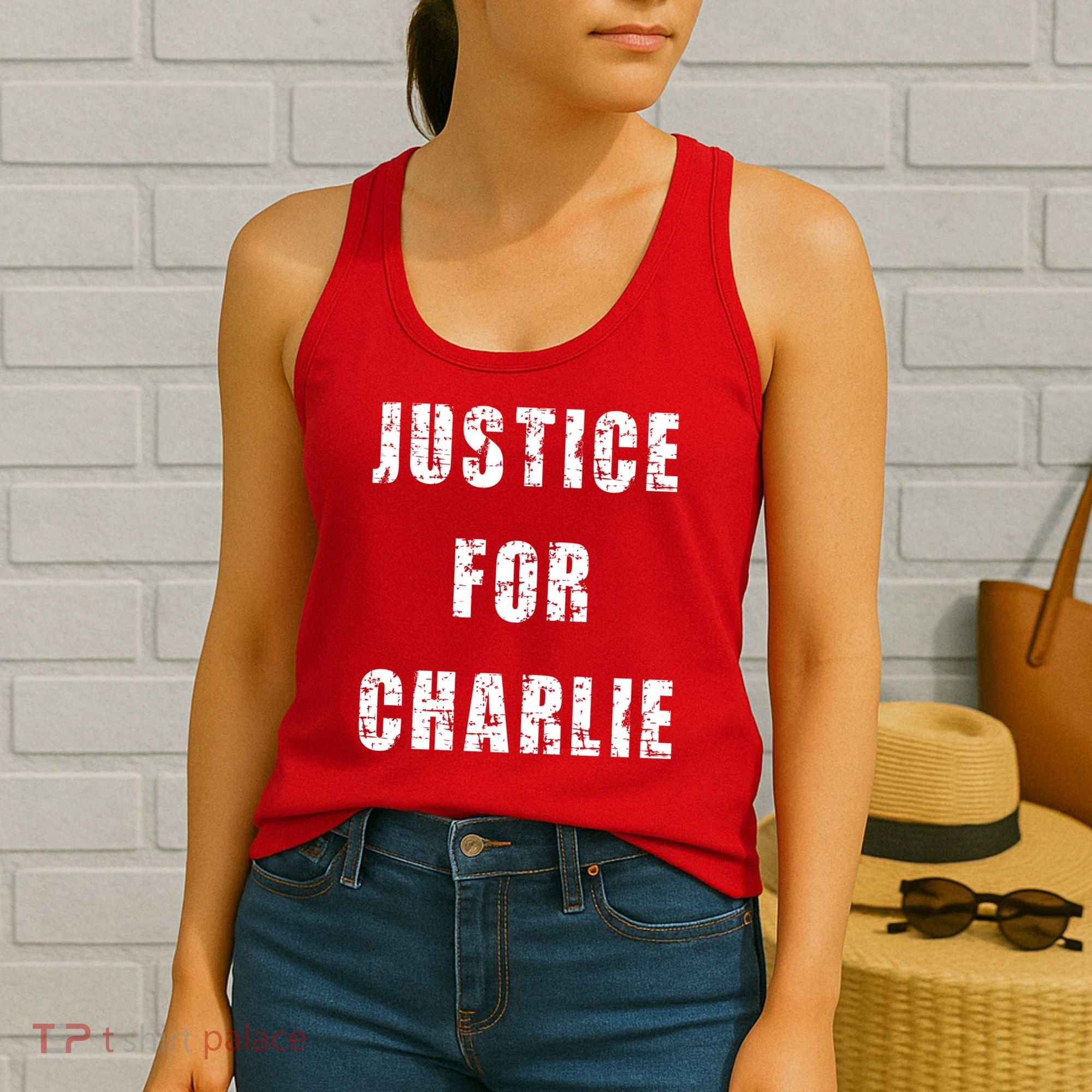 Justice For Charlie Kirk Women's Tank Top