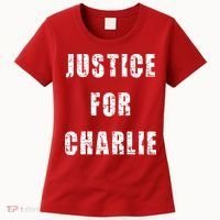 Justice For Charlie Kirk Women's T-Shirt thumb 0