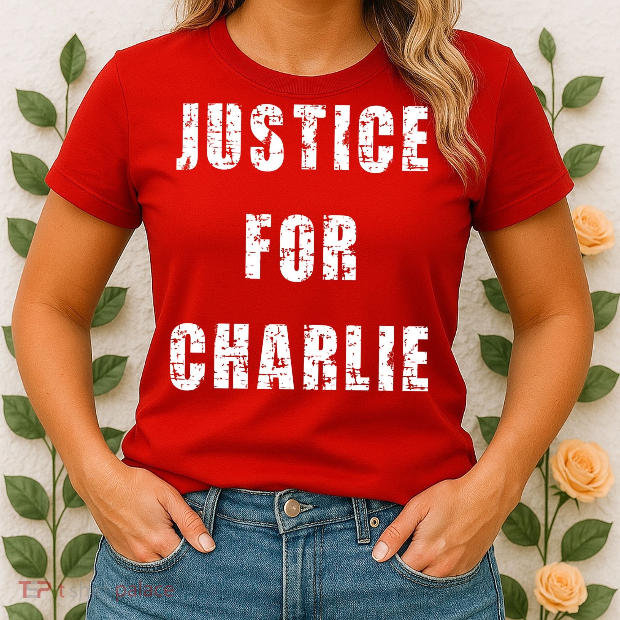 Justice For Charlie Kirk Women's T-Shirt
