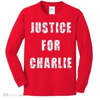 Justice For Charlie Kirk Kids Long Sleeve Shirt
