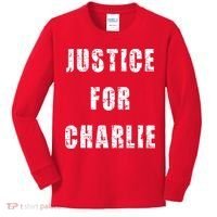 Justice For Charlie Kirk Kids Long Sleeve Shirt thumb 0