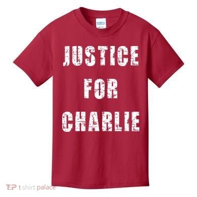 Justice For Charlie Kirk Kids T-Shirt