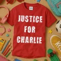 Justice For Charlie Kirk Kids T-Shirt thumb 3