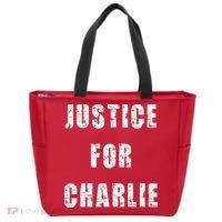 Justice For Charlie Kirk Tote Bag thumb 0