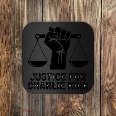 Justice For Charlie Kirk RIP Rest In Peace Coaster