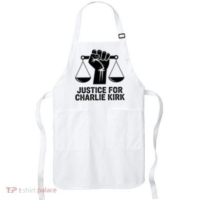 Justice For Charlie Kirk RIP Rest In Peace Apron