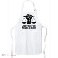 Justice For Charlie Kirk RIP Rest In Peace Apron thumb 0