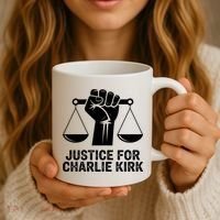 Justice For Charlie Kirk RIP Rest In Peace Coffee Mug thumb 3