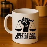 Justice For Charlie Kirk RIP Rest In Peace Coffee Mug thumb 4