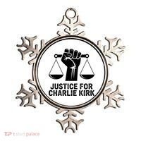 Justice For Charlie Kirk RIP Rest In Peace Ornament thumb 0