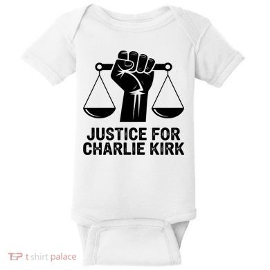 Justice For Charlie Kirk RIP Rest In Peace Baby Bodysuit