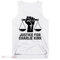 Justice For Charlie Kirk RIP Rest In Peace Tank Top thumb 0