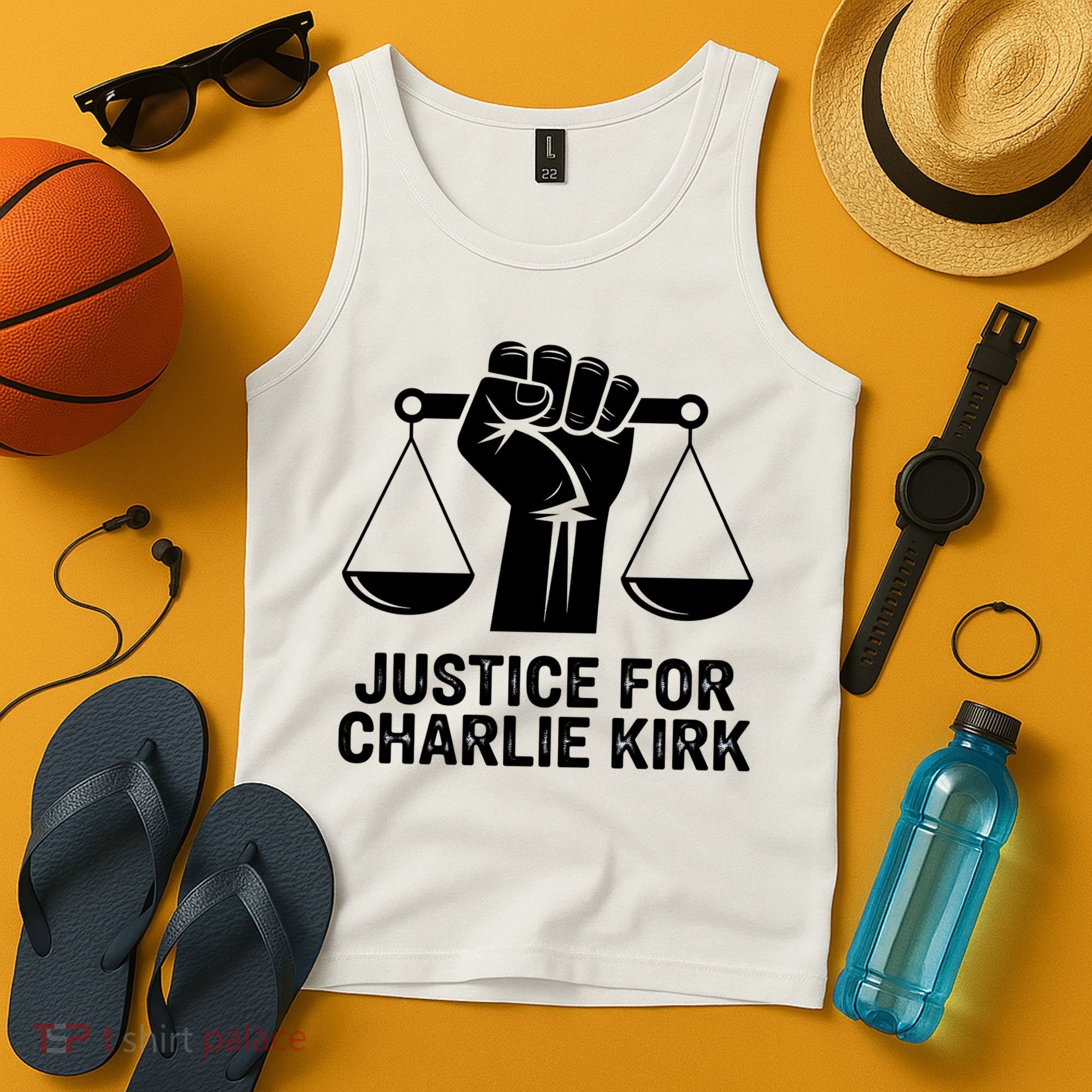 Justice For Charlie Kirk RIP Rest In Peace Tank Top