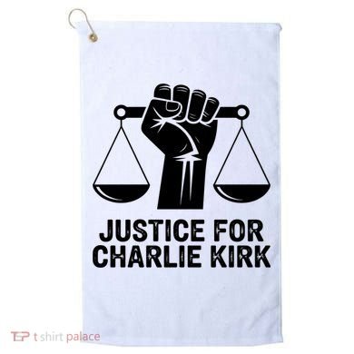 Justice For Charlie Kirk RIP Rest In Peace Golf Towel