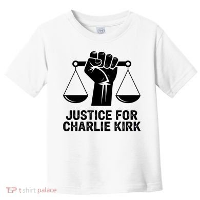 Justice For Charlie Kirk RIP Rest In Peace Toddler T-Shirt