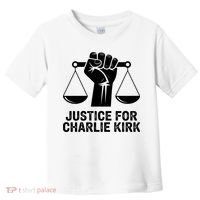 Justice For Charlie Kirk RIP Rest In Peace Toddler T-Shirt thumb 0