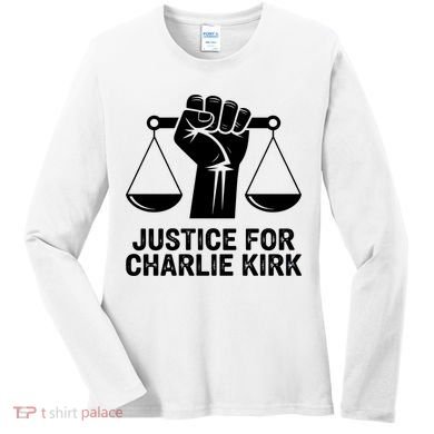 Justice For Charlie Kirk RIP Rest In Peace Women's Long Sleeve Shirt