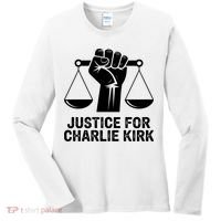 Justice For Charlie Kirk RIP Rest In Peace Women's Long Sleeve Shirt thumb 0