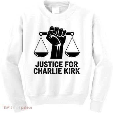 Justice For Charlie Kirk RIP Rest In Peace Kids Sweatshirt