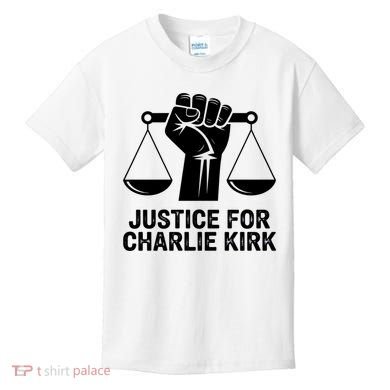 Justice For Charlie Kirk RIP Rest In Peace Kids T-Shirt