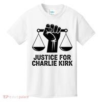 Justice For Charlie Kirk RIP Rest In Peace Kids T-Shirt thumb 0