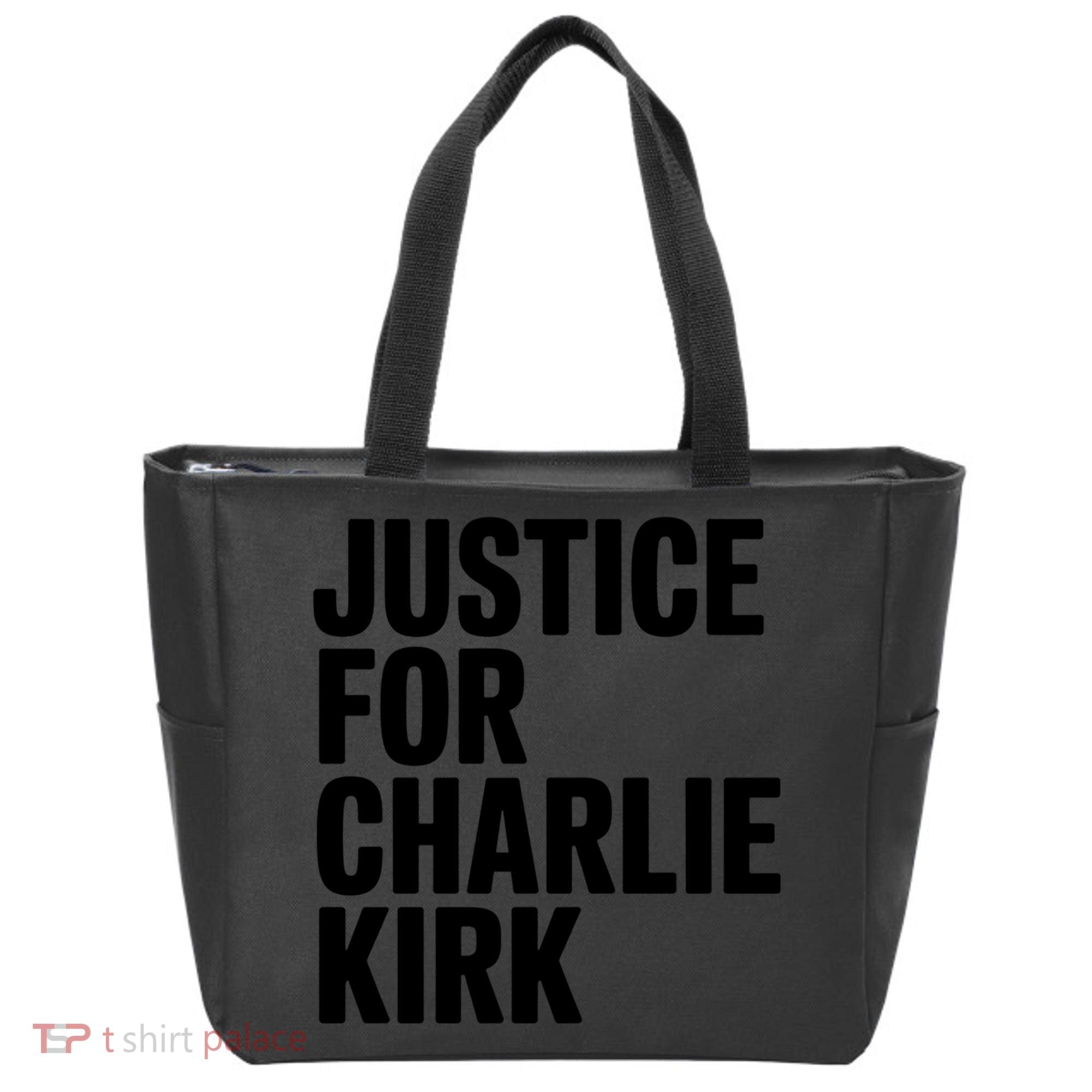 Justice For Charlie Kirk Support Hero Tote Bag