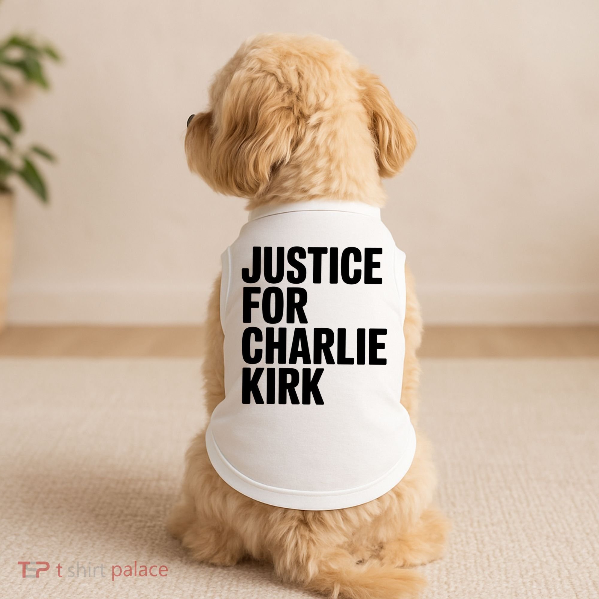 Justice For Charlie Kirk Support Hero Doggie Tank