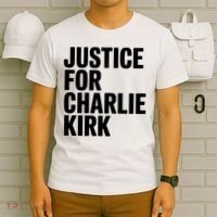 Justice For Charlie Kirk Support Hero T-Shirt thumb 6