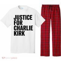 Justice For Charlie Kirk Support Hero Pajama Set thumb 0