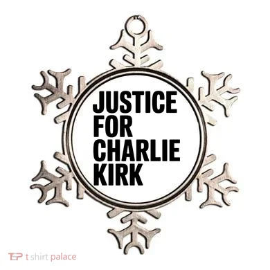 Justice For Charlie Kirk Support Hero Ornament